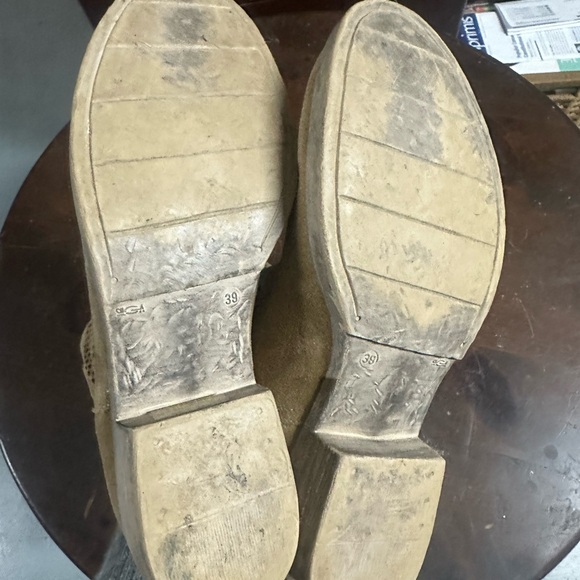 Sundance Greta suede perforated ankle boots booties 39 western - Picture 2 of 4